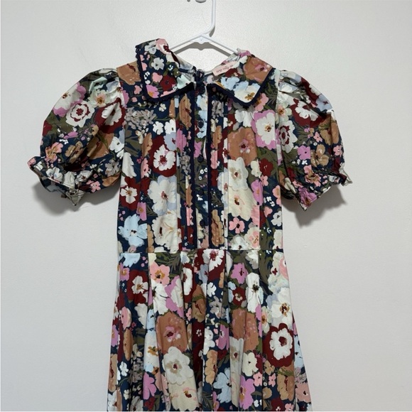 Ivy City Co Floral Puff Sleeve Midi Dress - Picture 3 of 6